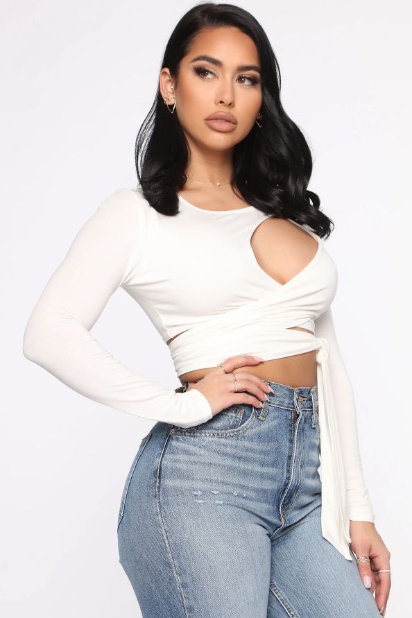 Catalina Wrap Crop Top