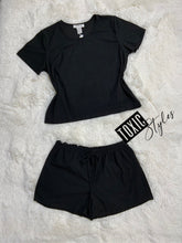 Load image into Gallery viewer, Lisa Two Piece Crop Tee and Short Set
