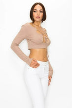 Load image into Gallery viewer, Mayte Long Sleeve Crop Top
