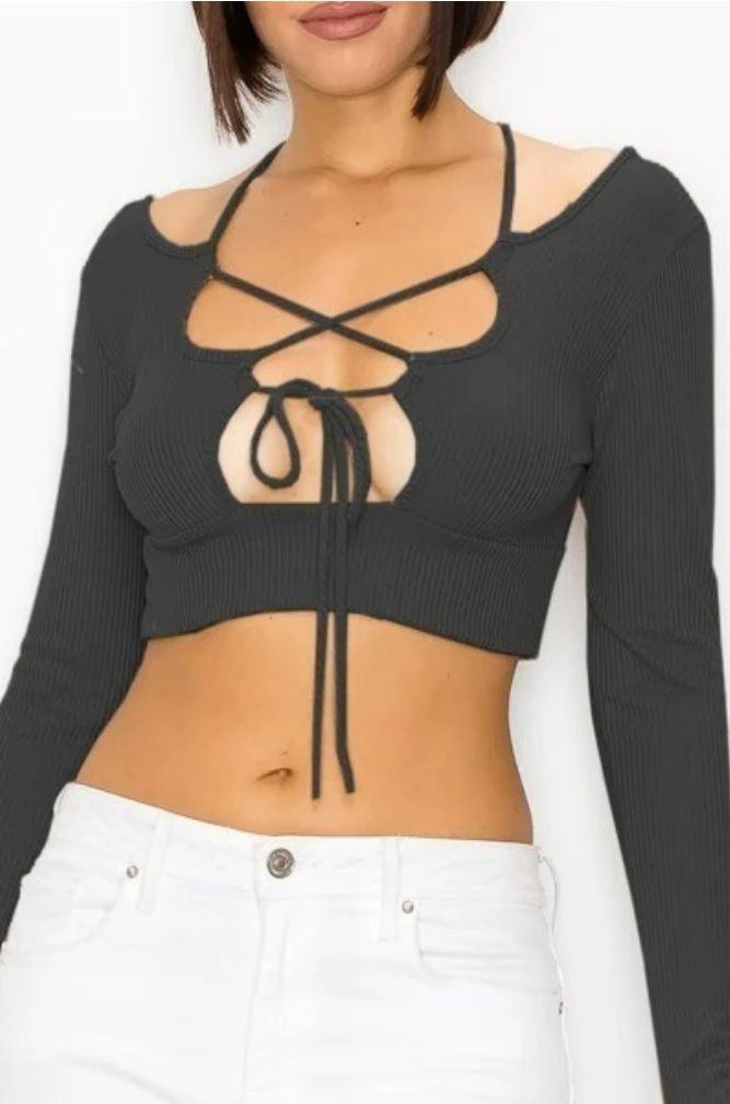 Mayte Long Sleeve Crop Top