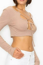 Load image into Gallery viewer, Mayte Long Sleeve Crop Top
