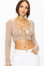 Load image into Gallery viewer, Mayte Long Sleeve Crop Top
