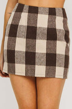 Load image into Gallery viewer, Check Mate Flannel Mini Skirt
