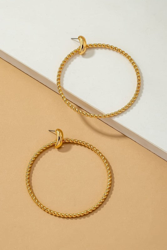 Twist Me Up Hoop Earrings